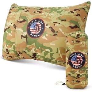 Therapeutic Camping Travel Pillow - Shredded Small Memory Foam Pillow for Deploy